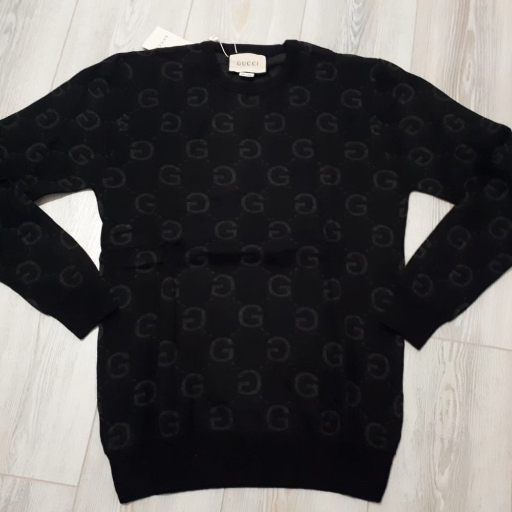 GUCCI MENS BLACK SWEATERS